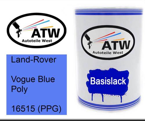 Land-Rover, Vogue Blue Poly, 16515 (PPG): 500ml Lackdose, von ATW Autoteile West.